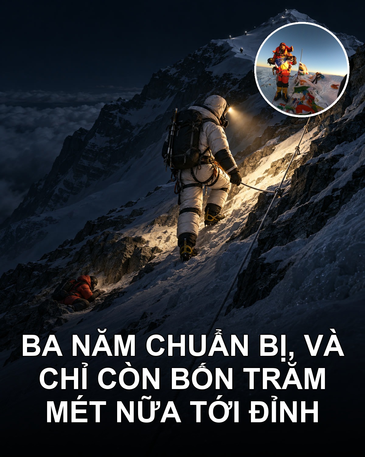 400 mét cuối, 25 phút, và 700 ngày phải trả cho quyết định ấy