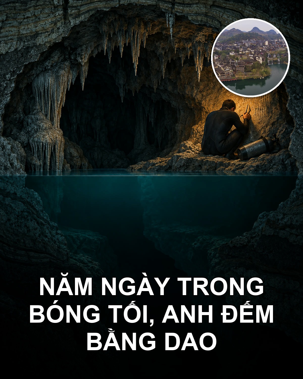 Anh ấy còn 4% khí trong bình