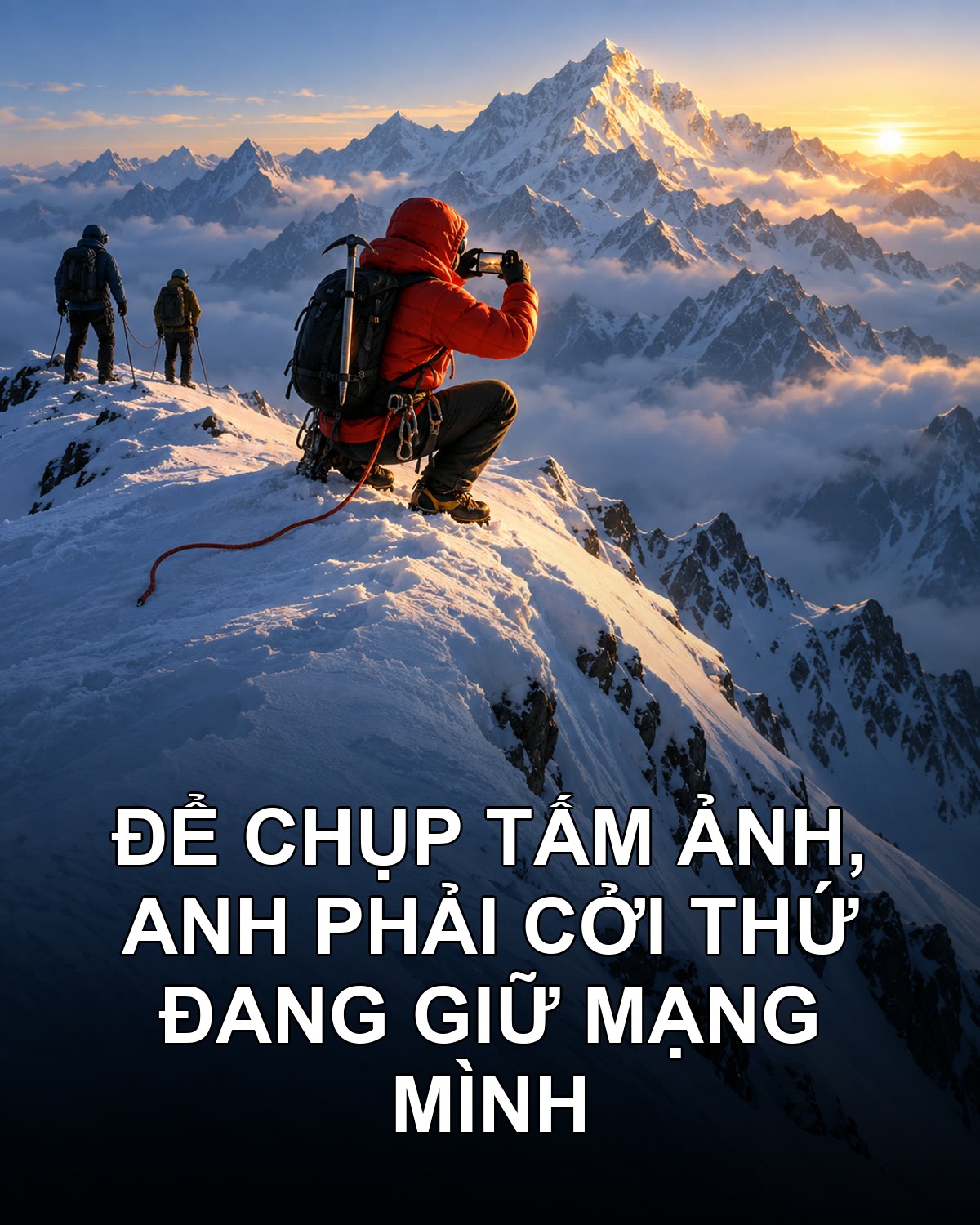 Sợi dây anh tháo ra để chụp cho khách