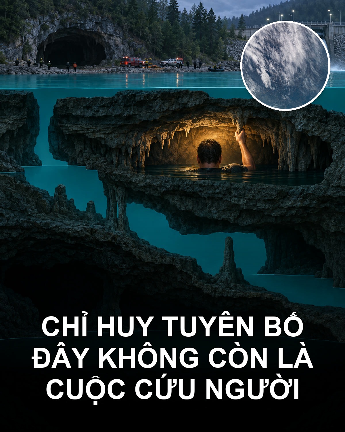 Tấm bản đồ vẽ hồi cái hang còn khô