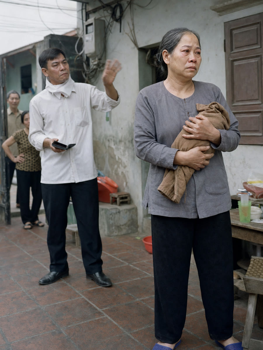 Tôi làm nghề khâm liệm, tới nhà đám thì con trai cả đuổi tôi đi cửa sau, ném tiền công xuống chiếu trước mặt cả phố và bảo nhà anh ta không cần thuê ai lo cho bố mình